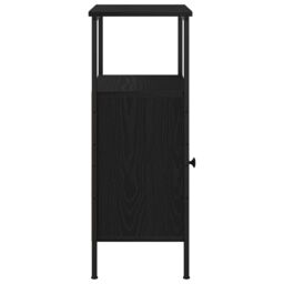Berkfield Home Bedside Cabinet Black Oak 41x31x80 cm Engineered Wood - Size: 41 x 31 x 80 cm - thumbnail 8