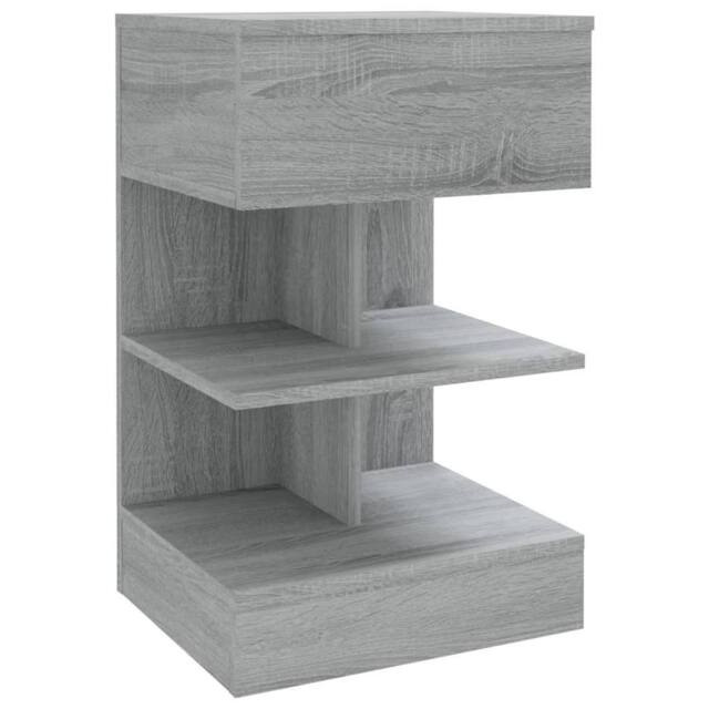 Berkfield Home Decorative Bedside Cabinets 2 pcs Grey Sonoma 40x35x65 cm Enginee - Size: 40 x 35 x 65 cm - image 1