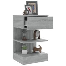 Berkfield Home Decorative Bedside Cabinets 2 pcs Grey Sonoma 40x35x65 cm Enginee - Size: 40 x 35 x 65 cm - thumbnail 8