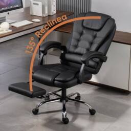 NESTLUNE 8Point Massage Office Chair Gaming in Black - Size: 100 cm x 15 cm - thumbnail 5