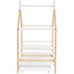 AKA 3FT Single Bed Frames Toddler Beds Storage Underneath in White - thumbnail 7