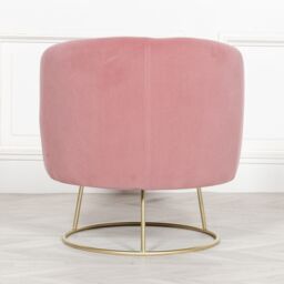 Glasstone Deco Pink Armchair in Grey - thumbnail 3