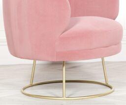Glasstone Deco Pink Armchair in Grey - thumbnail 4