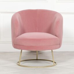 Glasstone Deco Pink Armchair in Grey