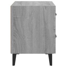 Berkfield Home Bedside Cabinet Grey Sonoma 40x35x47.5 cm - thumbnail 6