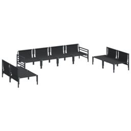 Berkfield Home Garden Sofa Set 8 pcs Anthracite Steel - thumbnail 5