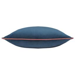 Furn Meridian Velvet Piped Cushion in Dark Blue - Size: 55 cm x 55 cm - thumbnail 3
