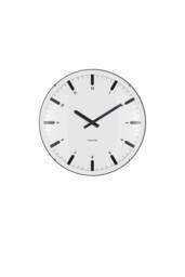 PRESENT TIME Karlsson Round Wall Clock Realista Dome - White - thumbnail 1
