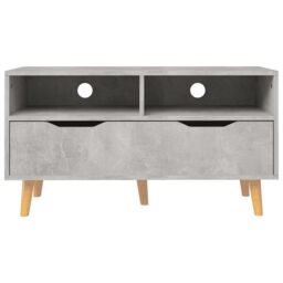 Berkfield Home TV Cabinet Concrete Grey 90x40x48.5 cm Engineered Wood - thumbnail 5