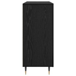 Berkfield Home Sideboard with Storage with Door Black 90 x 34 x 80 cm Engineered wood - thumbnail 7