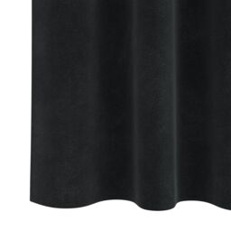 Berkfield Home Blackout Curtains with Top Tape 2 pcs Black Velvet - thumbnail 5