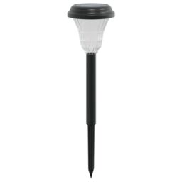 Berkfield Home Solar Pathway Lights with Ground Spikes 12 pcs White in Black - thumbnail 5