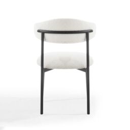 Home Detail Emerson Boucle Dining Chair Set of 2, White - Size: 2 Pack - thumbnail 4