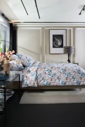 Japanese Kyoto 100% Cotton Duvet Cover Set with Piped Edging - thumbnail 4