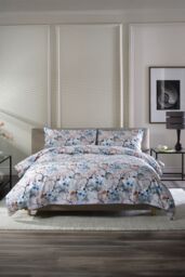 Japanese Kyoto 100% Cotton Duvet Cover Set with Piped Edging - thumbnail 1