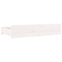 Berkfield Home Beautiful Bed Frame with Drawers White 135x190 cm Double - thumbnail 8