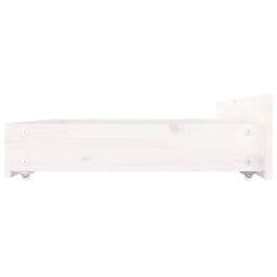 Berkfield Home Beautiful Bed Frame with Drawers White 135x190 cm Double - thumbnail 9
