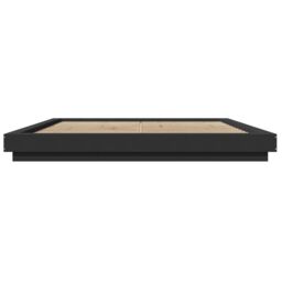 Berkfield Home Bed Frame with LED Lights without Mattress Black 180x200cm - Size: Super King - thumbnail 5