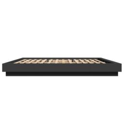 Berkfield Home Bed Frame with LED Lights without Mattress Black 180x200cm - Size: Super King - thumbnail 6