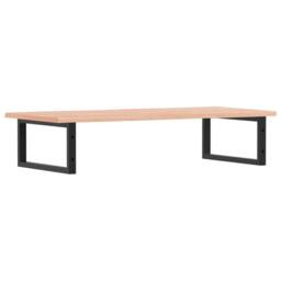 Berkfield Home Basin Shelf Wall Mounted Steel & Solid Wood Oak in Light Brown - thumbnail 6