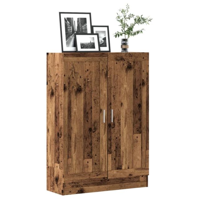 Berkfield Home Book Cabinet Old Wood 82.5x30.5x115 cm Engineered Wood in Brown - image 1