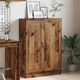Berkfield Home Book Cabinet Old Wood 82.5x30.5x115 cm Engineered Wood in Brown - thumbnail 3