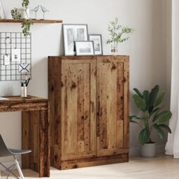 Berkfield Home Book Cabinet Old Wood 82.5x30.5x115 cm Engineered Wood in Brown - thumbnail 4