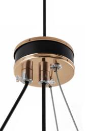 Living and Home Modern Pendant Light with 3 Colour Temperature Settings in Black - thumbnail 4
