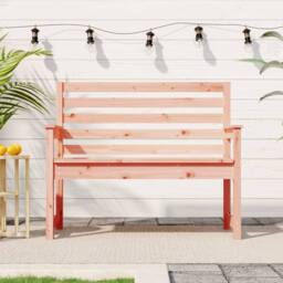 Berkfield Home Garden Bench 109x48x91.5 cm Solid Wood Douglas in Light Brown - thumbnail 2