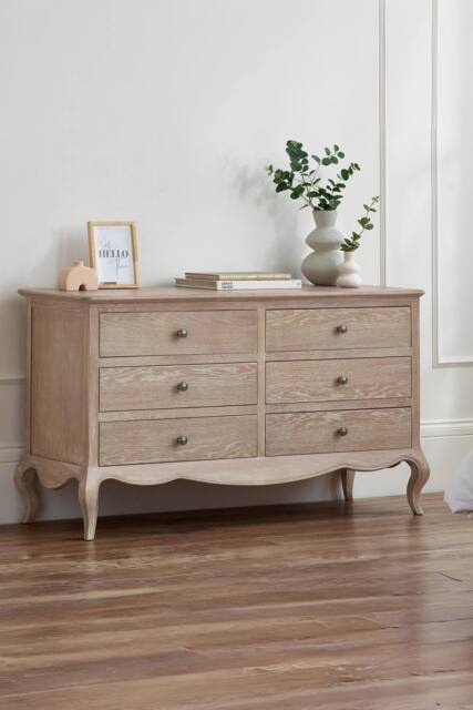 Julian Bowen Camille French Style 6 Drawer Wide Chest in Beige - image 1