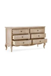 Julian Bowen Camille French Style 6 Drawer Wide Chest in Beige - thumbnail 4