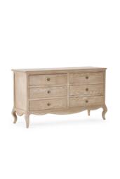 Julian Bowen Camille French Style 6 Drawer Wide Chest in Beige - thumbnail 3