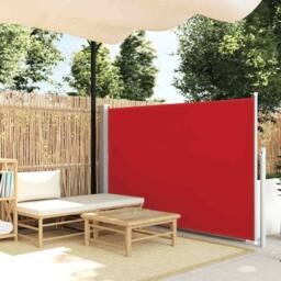 Berkfield Home Retractable Side Awning 140 x 300 cm Red