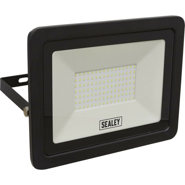 Loops Extra Slim Floodlight with Wall Bracket - 100W SMD LED - IP65 Rated - 8500 Lumen - image 1