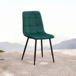 EONLION Green Velvet Dining Chairs Cushion Padded - Size: 100 cm - thumbnail 5