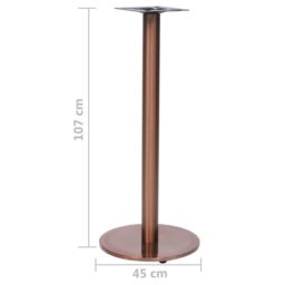 Berkfield Home Bistro Table Leg Gold √ò45x107 cm Stainless Steel - Size: 45x107 cm - thumbnail 5