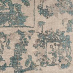Kukoon Green Beige Floral Distressed Machine Washable Living Room Area Rug in Teal - Size: 200 cm x 290 cm - thumbnail 7