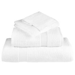 Berkfield Home Premium Hand Towels SOLUND 4pcs White 50x100cm 600gsm - thumbnail 4