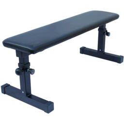 FLAVORA Heavy Duty Flat Weight Lifting Bench in Black - Size: 0-12 m - thumbnail 1