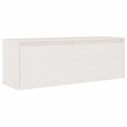 Berkfield Home TV Cabinets 2 pcs White Solid Wood Pine - thumbnail 5