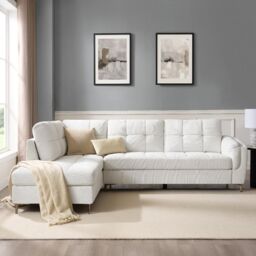 Home Detail Rose Left-Hand Corner Sofa in Cream - Size: 4 Person - thumbnail 2