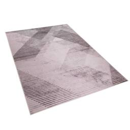 Wyld and Coco Pink Abstract Rug 160 x 230 cm Polyester Low Pile - Size: 160 cm x 230 cm - thumbnail 3