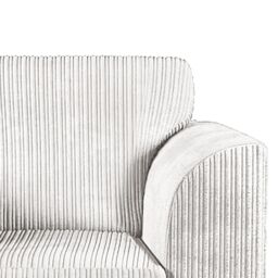 Furnishings For Less UK Luxor Jumbo Cord Fabric Armchair in Silver - thumbnail 4