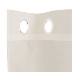 Berkfield Home Voile Curtains with Grommets 2 pcs Cream 140x140 cm - thumbnail 5
