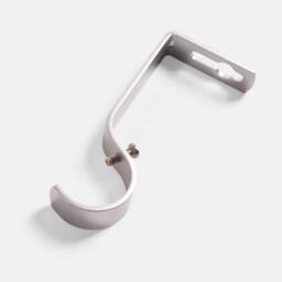 OHS Curtain Pole Extendable 28mm Metal Finnials Ball End Rod Fittings in Silver - Size: 220 cm - thumbnail 5
