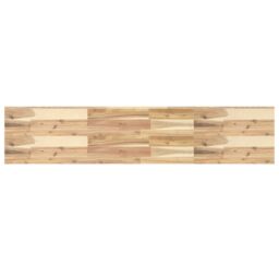 Berkfield Home Floating Shelf 120x30x4 cm Untreated Solid Wood Acacia in Brown - Size: 120 x 30 x 4 cm - thumbnail 2
