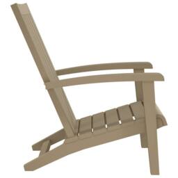 Berkfield Home Garden Adirondack Chair Light Brown Polypropylene - thumbnail 4