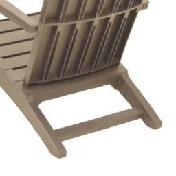 Berkfield Home Garden Adirondack Chair Light Brown Polypropylene - thumbnail 7