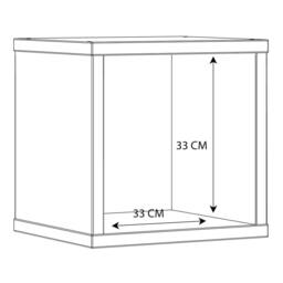 Wyld Haus Shanghai High Gloss White Cube Storage Unit with 1 Shelf - thumbnail 6
