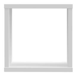 Wyld Haus Shanghai High Gloss White Cube Storage Unit with 1 Shelf - thumbnail 3